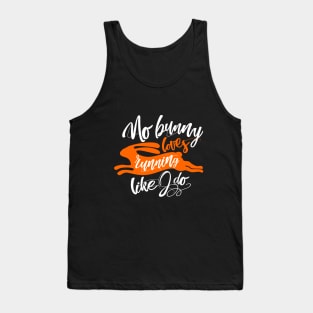 Cute Bunny Love Running Motivation t-shirt. Tank Top